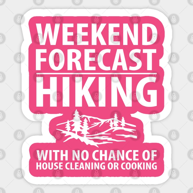 Weekend Forecast Hiking Sticker by Elleck